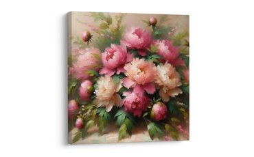 OBRAZ ROZKVETLÉ PIVOŇKY - OBRAZY KVĚTŮ - OBRAZY