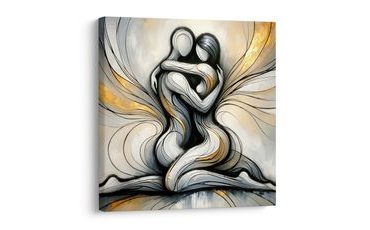 WANDBILD HARMONISCHE VERBINDUNG DER SEELEN - BILDER MIT LIEBESMOTIVEN - BILDER