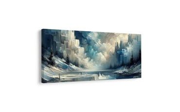 SLIKA ZIMSKA TIŠINA U APSTRAKTNOJ IZVEDBI - APSTRAKTNE SLIKE - SLIKE