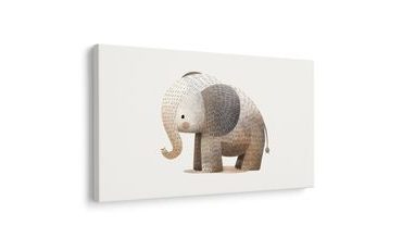 QUADRO SU TELA – ELEFANTE CARINO PER BAMBINI - QUADRI PER BAMBINI ANIMALI - STAMPE E QUADRI