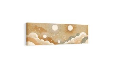 OBRAZ KOZMICKÉ SLNKO V OBLAKOCH SNOV - DETSKÉ OBRAZY VESMÍR - OBRAZY