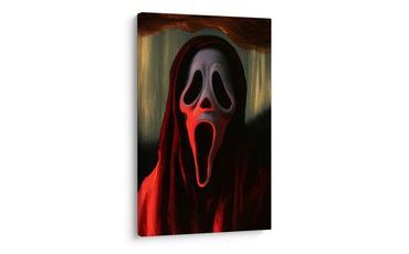 WANDBILD DUNKLE MASKE IM WALDSCHATTEN - HALLOWEEN- UND HORROR-BILDER - BILDER