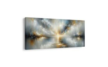 OBRAZ SLUNEČNÍ SVIT NAD JEZEREM - ABSTRAKTNÍ OBRAZY - OBRAZY