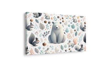 WANDBILD WALDTIERE FÜR KINDER - KINDERBILDER TIERE - BILDER