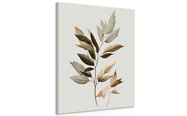 CANVAS PRINT LUXURIOUS MINIMALIST LEAVES - PICTURES OF TREES AND LEAVES - PICTURES