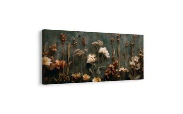 WANDBILD VINTAGE BLUMEN-ELEGANZ - BILDER BLUMEN - BILDER