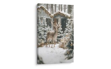 VÁNOČNÍ OBRAZ ZIMNÍ POHÁDKA V LESE - VÁNOČNÍ A ZIMNÍ OBRAZY - PICTURES