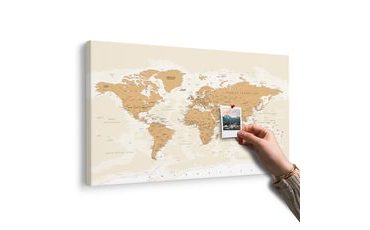 PARAFA KÉP VILÁG TÉRKÉP VINTAGE KIVITELBEN - PARAFA KÉPEK - KÉPEK