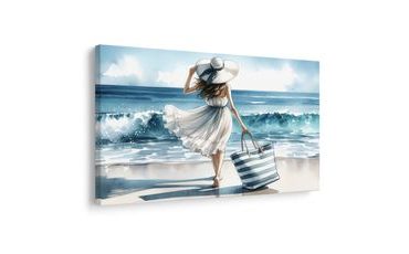 OBRAZ ŽENA NA POBŘEŽÍ LÉTA - OBRAZY ŽENY - OBRAZY