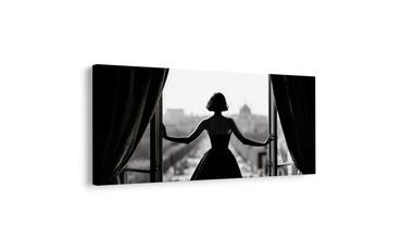 SLIKA ELEGANCA IN POGLED NA MESTO - SLIKE ŽENSKE - SLIKE
