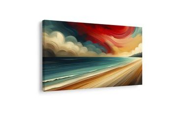 WANDBILD SANDSTRÄNDE UND BLAUE WELLEN - BILDER MEER UND STRAND - BILDER