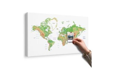 PARAFA KÉP KLASSZIKUS TÉRKÉP FEHÉR HÁTTÉREN - PARAFA KÉPEK - KÉPEK