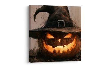 WANDBILD LEUCHTENDER HALLOWEEN-KÜRBIS - HALLOWEEN- UND HORROR-BILDER - BILDER