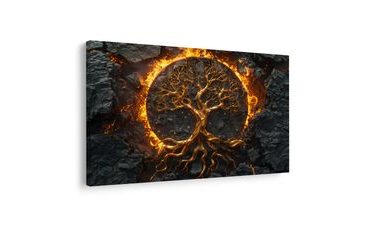 OBRAZ STROM ŽIVOTA V OHNI - OBRAZY STROMY ŽIVOTA - OBRAZY