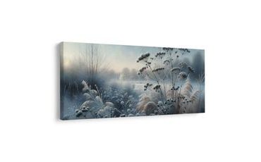 OBRAZ ZIMNÍ LOUKA - OBRAZY PŘÍRODY A KRAJINY - OBRAZY