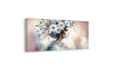 OBRAZ ŽENA S KVĚTINOVOU KORUNOU - OBRAZY ŽENY - OBRAZY