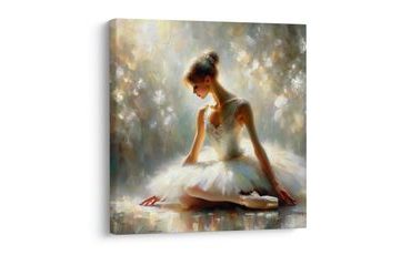 WANDBILD BALLERINA IN TRAUMHAFTER RUHE - WANDBILDER FRAUEN - BILDER