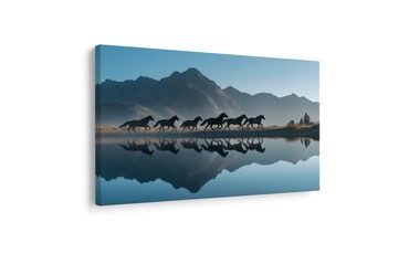 SLIKA KONJI U PLANINSKOM KRAJOLIKU - SLIKE KONJA - SLIKE