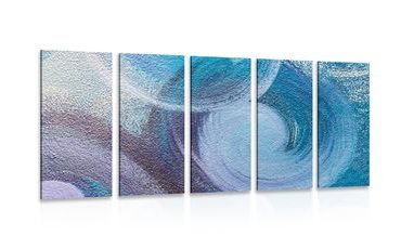 5-PIECE CANVAS PRINT MODERN ABSTRACT STROKES - ABSTRACT PICTURES - PICTURES