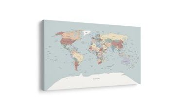 OBRAZ NA KORKU KOLOROWA MAPA ŚWIATA - OBRAZY NA KORKU - OBRAZY