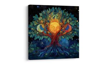 OBRAZ STROM ŽIVOTA S VESMÍRNOU ENERGIÍ - OBRAZY STROMY ŽIVOTA - OBRAZY