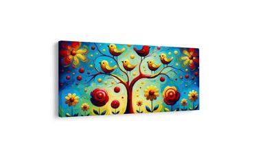 OBRAZ BAREVNÝ STROM ŽIVOTA - OBRAZY STROMY ŽIVOTA - OBRAZY