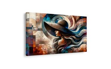 OBRAZ ELEGANTNÍ ŽENA V BAREVNÉM STYLU - OBRAZY ŽENY - OBRAZY