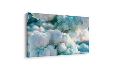 TABLEAU SUR TOILE – BEAUTÉ GLACÉE DE CRISTAUX TURQUOISE - IMAGES FORMES ABSTRAITES - TABLEAUX