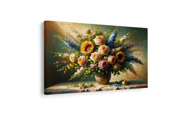 OBRAZ ROMANTICKÁ KYTICE KVĚTIN - OBRAZY KVĚTŮ - OBRAZY