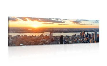 TABLEAU SUR TOILE – PANORAMA MAGNIFIQUE DE NEW YORK - TABLEAUX DE LA VILLE - TABLEAUX