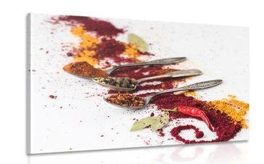 CANVAS PRINT AROMATIC MIXTURE OF SPICES - PICTURES OF FOOD AND DRINKS - PICTURES