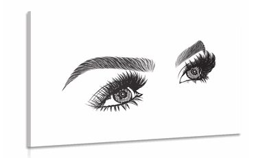 CANVAS PRINT MINIMALISTIC FEMALE EYES - PICTURES OF PEOPLE - PICTURES