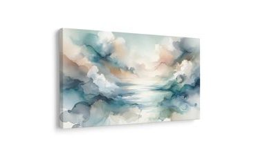 OBRAZ AKVARELOVÝ SOUMRAK - OBRAZY ABSTRAKTNÍ TVARY - OBRAZY