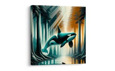 OBRAZ ZÁŘÍCÍ LES A KOSATKA - OBRAZY PODMOŘSKÝ SVĚT - OBRAZY