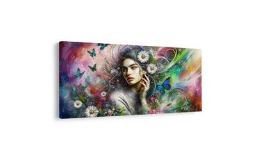 OBRAZ DÍVKA V KVĚTINOVÉM RÁJI - OBRAZY ŽENY - OBRAZY