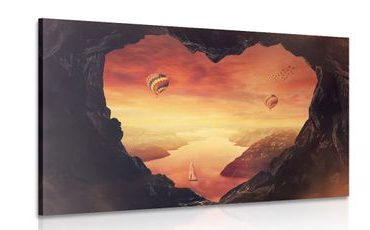 OBRAZ POHLED Z JESKYNĚ - OBRAZY PŘÍRODY A KRAJINY - OBRAZY