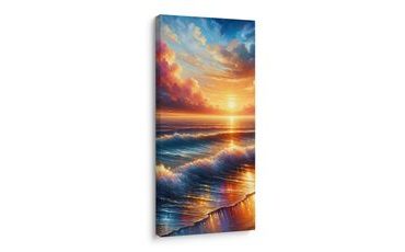 OBRAZ VLNY PŘI ZÁPADU SLUNCE - OBRAZY VÝCHOD A ZÁPAD SLUNCE - OBRAZY