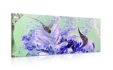 IMPRESSION SUR TOILE PIVOINES PEINTES DANS UN DESIGN MODERNE - IMPRESSIONS SUR TOILE FLEURS - IMPRESSION SUR TOILE