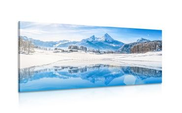 TABLOU NATURA DIN ALPI SUB UN STRAT DE ZĂPADĂ - TABLOU NATURĂ ȘI PEISAJE NATURALE - TABLOURI