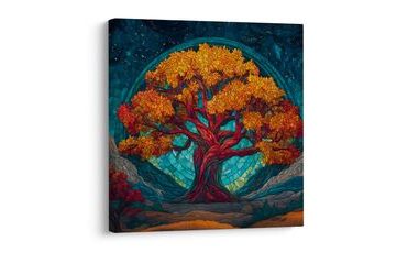 OBRAZ STROM ŽIVOTA POD HVĚZDAMI - OBRAZY STROMY ŽIVOTA - OBRAZY