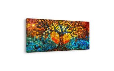 OBRAZ ZÁŘIVÝ STROM ŽIVOTA V MOZAICE - OBRAZY STROMY ŽIVOTA - OBRAZY