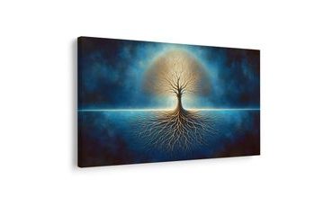 OBRAZ STROM ŽIVOTA V MODRÉM - OBRAZY STROMY ŽIVOTA - OBRAZY