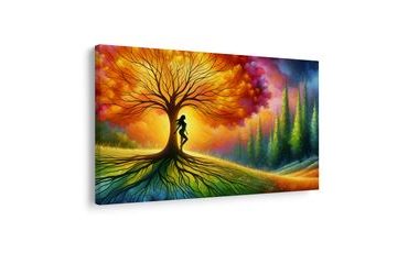 OBRAZ TAJEMNÁ SILUETA U STROMU ŽIVOTA - OBRAZY STROMY ŽIVOTA - OBRAZY