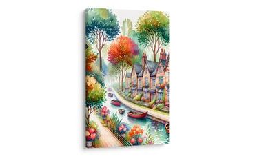 OBRAZ ROMANTICKÁ ČTVRŤ - OBRAZY MĚSTA - OBRAZY