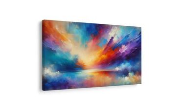 OBRAZ BAREVNÁ SYMFONIE NEBE A VODY - ABSTRAKTNÍ OBRAZY - OBRAZY