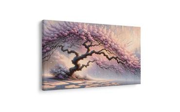 WANDBILD BLÜHENDER LEBENSBAUM - BILDER BÄUME DES LEBENS - BILDER