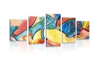 5-PIECE CANVAS PRINT ABSTRACT ART - ABSTRACT PICTURES - PICTURES