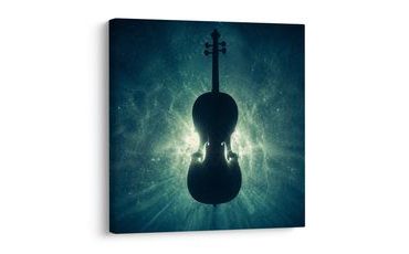 WANDBILD MUSIKALISCHE MAGIE IM RAUM - MUSIKBILDER - BILDER