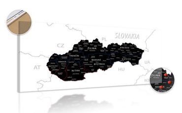 OBRAZ NA KORKU MODERNÁ MAPA SLOVENSKA - OBRAZY NA KORKU - OBRAZY