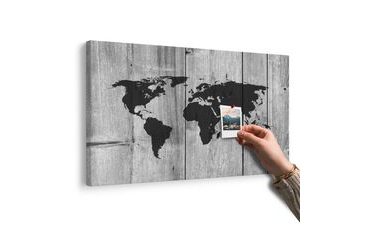 PARAFA KÉP TÉRKÉP FA HÁTTÉREN FEKETE FEHÉRBEN - PARAFA KÉPEK - KÉPEK